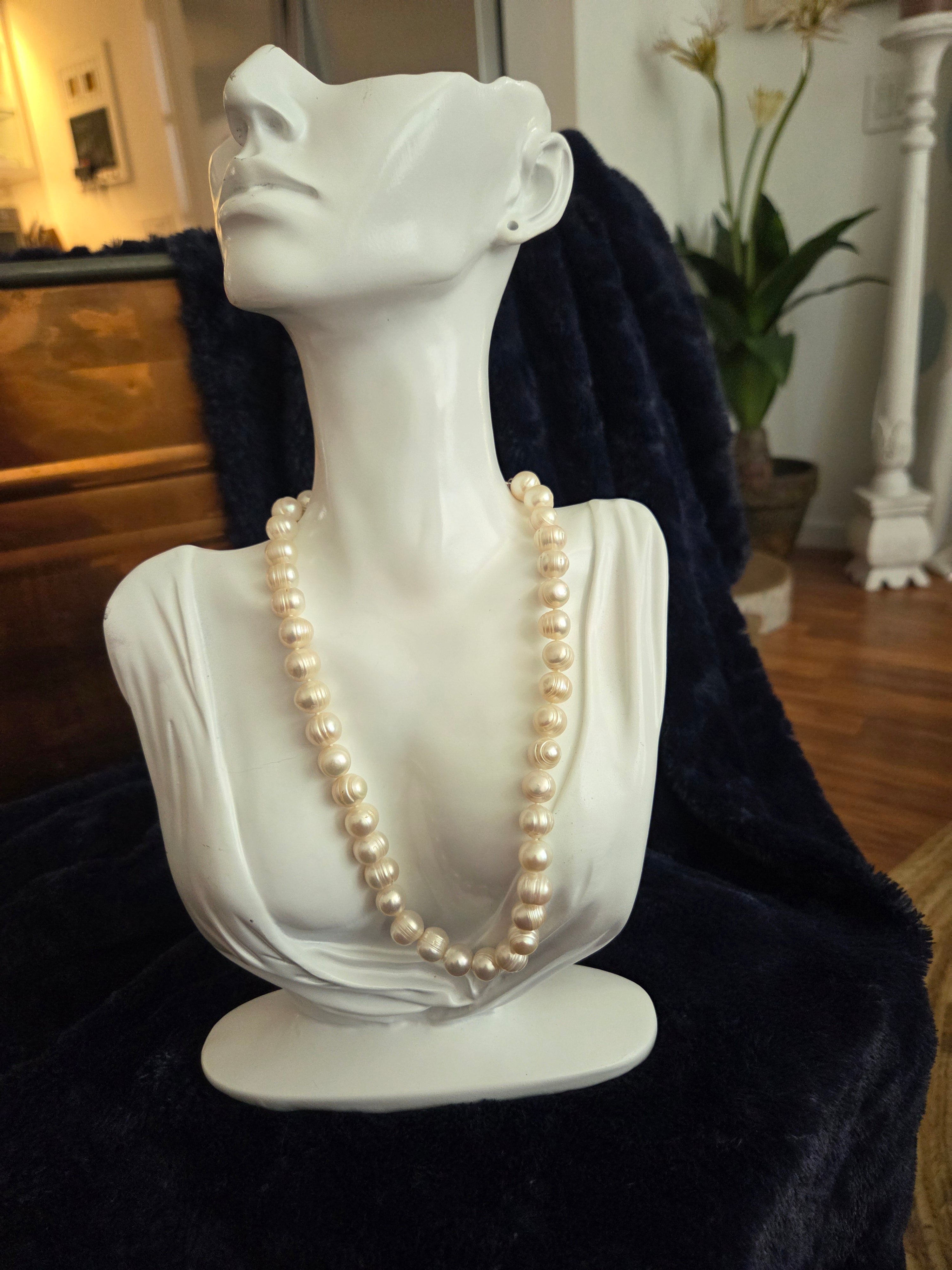 White freshwater pearls