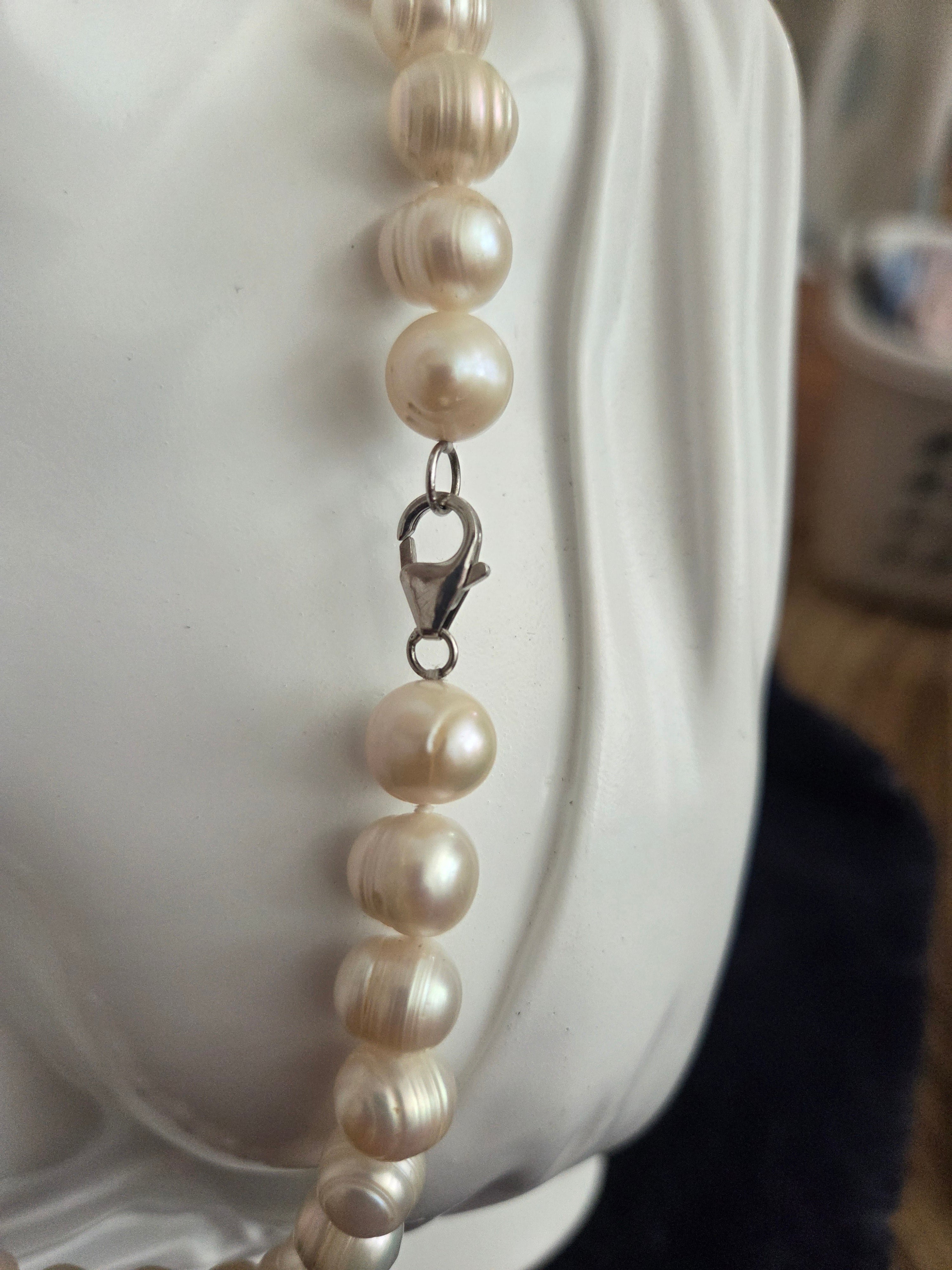 White freshwater pearls